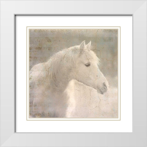 White Knight White Modern Wood Framed Art Print with Double Matting by Allen, Kimberly