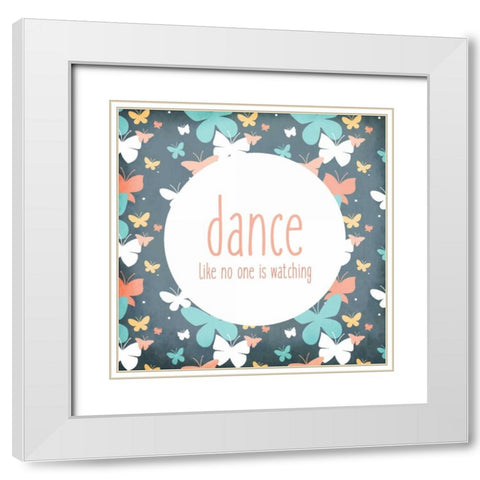 Be You 1 White Modern Wood Framed Art Print with Double Matting by Allen, Kimberly