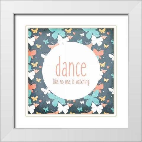 Be You 1 White Modern Wood Framed Art Print with Double Matting by Allen, Kimberly