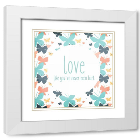 Be You 3 White Modern Wood Framed Art Print with Double Matting by Allen, Kimberly