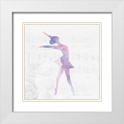 She Believed 1 White Modern Wood Framed Art Print with Double Matting by Allen, Kimberly