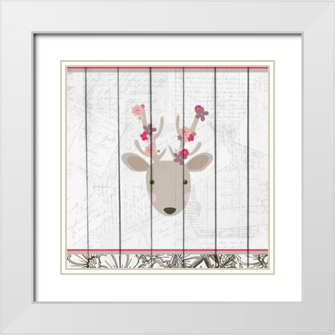 Forest Walk 3 White Modern Wood Framed Art Print with Double Matting by Allen, Kimberly