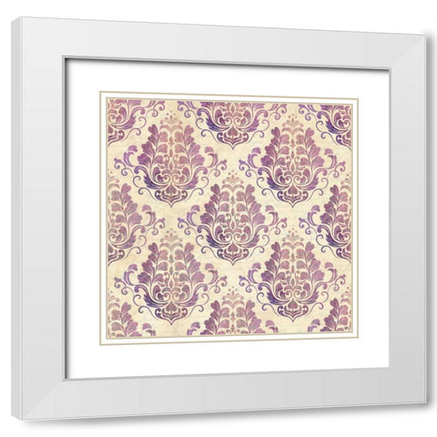 In Purple White Modern Wood Framed Art Print with Double Matting by Allen, Kimberly