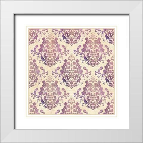 In Purple White Modern Wood Framed Art Print with Double Matting by Allen, Kimberly