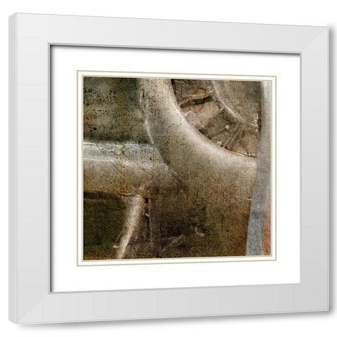 Propeller C - bottom left White Modern Wood Framed Art Print with Double Matting by Allen, Kimberly