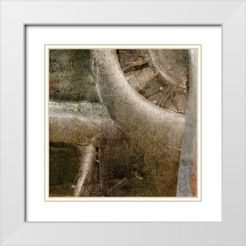 Propeller C - bottom left White Modern Wood Framed Art Print with Double Matting by Allen, Kimberly