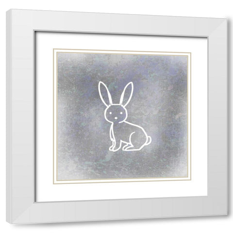 Silver Forest 1 White Modern Wood Framed Art Print with Double Matting by Allen, Kimberly
