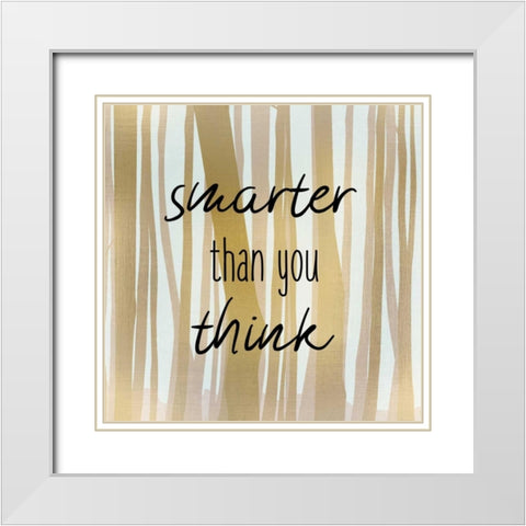 Brave 3 White Modern Wood Framed Art Print with Double Matting by Allen, Kimberly