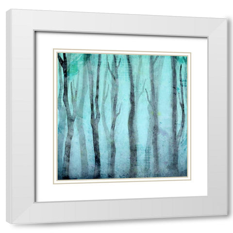 In the Trees White Modern Wood Framed Art Print with Double Matting by Allen, Kimberly