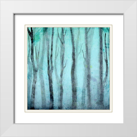 In the Trees White Modern Wood Framed Art Print with Double Matting by Allen, Kimberly
