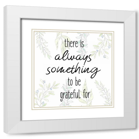 There is Always White Modern Wood Framed Art Print with Double Matting by Allen, Kimberly