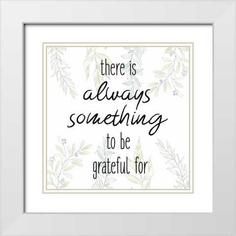 There is Always White Modern Wood Framed Art Print with Double Matting by Allen, Kimberly