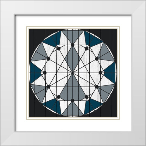 Country Star 2 White Modern Wood Framed Art Print with Double Matting by Kimberly, Allen