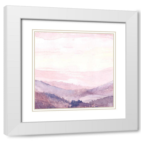 End of Day White Modern Wood Framed Art Print with Double Matting by Kimberly, Allen