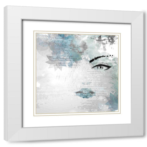 My Love White Modern Wood Framed Art Print with Double Matting by Allen, Kimberly