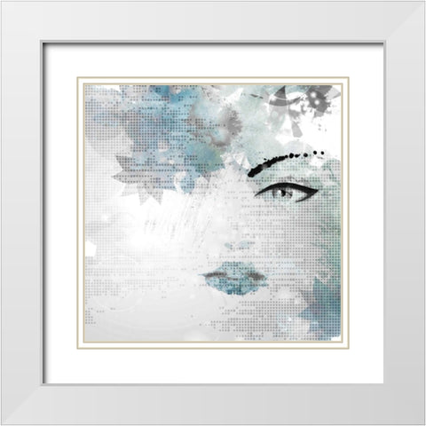 My Love White Modern Wood Framed Art Print with Double Matting by Allen, Kimberly
