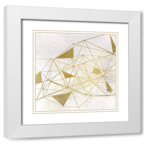 Shaping 1 White Modern Wood Framed Art Print with Double Matting by Allen, Kimberly
