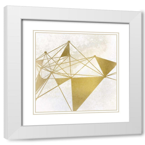 Shaping 2 White Modern Wood Framed Art Print with Double Matting by Allen, Kimberly