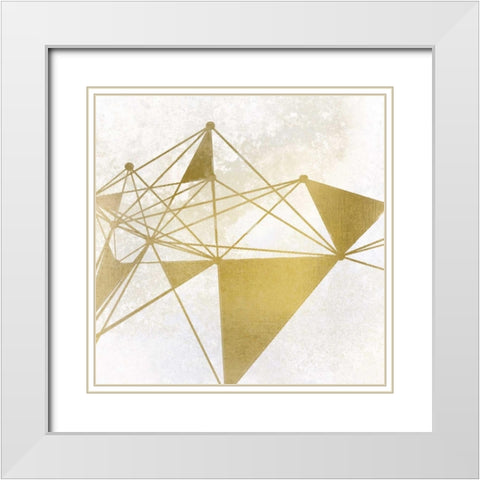 Shaping 2 White Modern Wood Framed Art Print with Double Matting by Allen, Kimberly