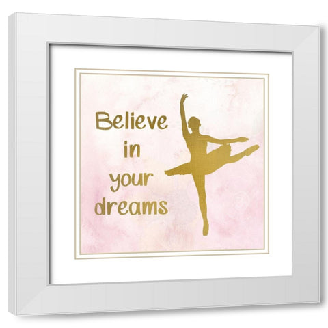 Be You 3 White Modern Wood Framed Art Print with Double Matting by Kimberly, Allen