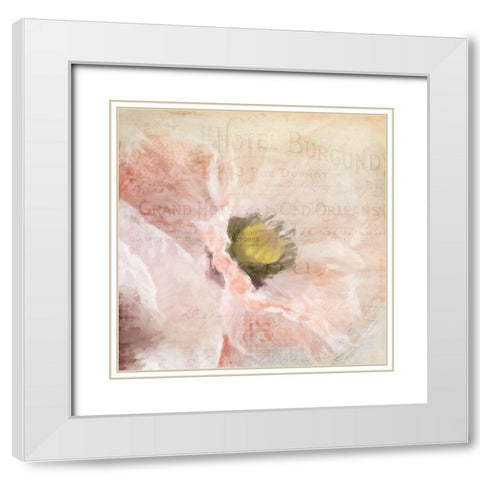 Poppy 2 White Modern Wood Framed Art Print with Double Matting by Allen, Kimberly