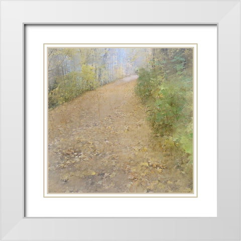 A Walk in the Park White Modern Wood Framed Art Print with Double Matting by Kimberly, Allen