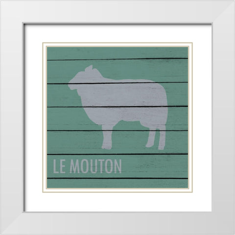 Farm Time 2 White Modern Wood Framed Art Print with Double Matting by Kimberly, Allen