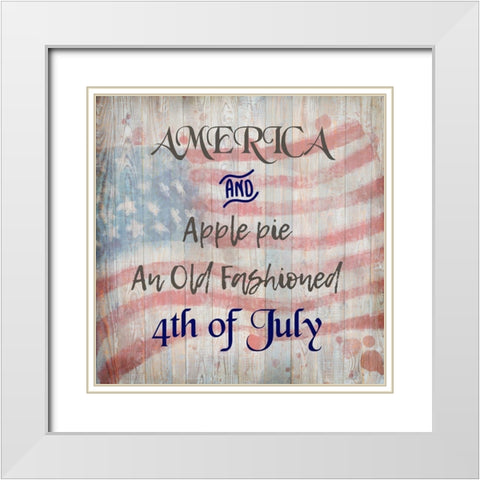 The 4th White Modern Wood Framed Art Print with Double Matting by Kimberly, Allen