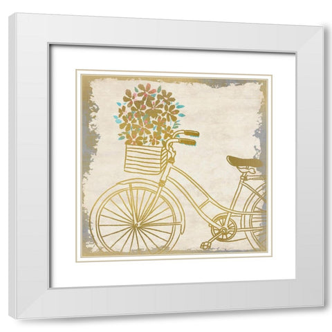 Lifes Journey 6 White Modern Wood Framed Art Print with Double Matting by Kimberly, Allen