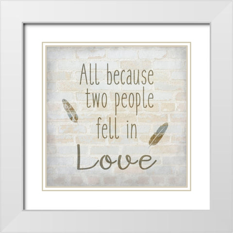 Family Time 2 White Modern Wood Framed Art Print with Double Matting by Kimberly, Allen