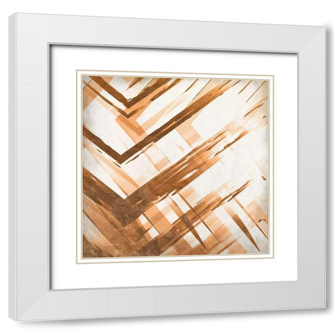 Copper 1 White Modern Wood Framed Art Print with Double Matting by Allen, Kimberly