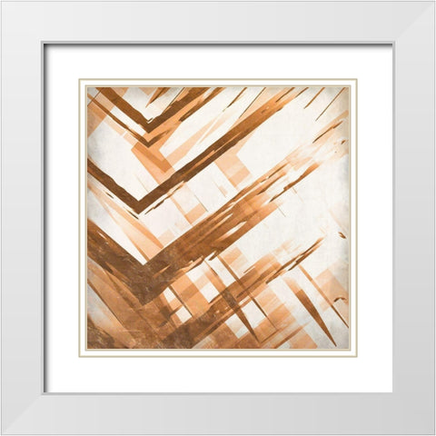 Copper 1 White Modern Wood Framed Art Print with Double Matting by Allen, Kimberly