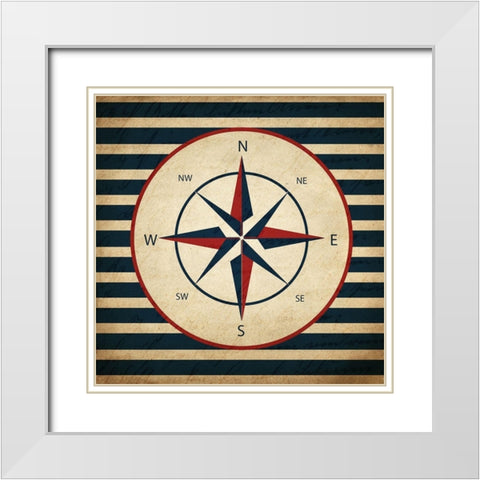 Nautical Day 3 White Modern Wood Framed Art Print with Double Matting by Kimberly, Allen