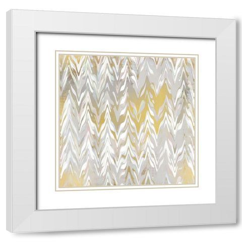 Painting Grey White Modern Wood Framed Art Print with Double Matting by Kimberly, Allen