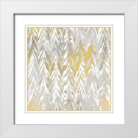 Painting Grey White Modern Wood Framed Art Print with Double Matting by Kimberly, Allen