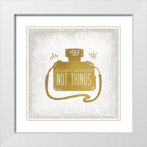 Just Escape 3 White Modern Wood Framed Art Print with Double Matting by Kimberly, Allen