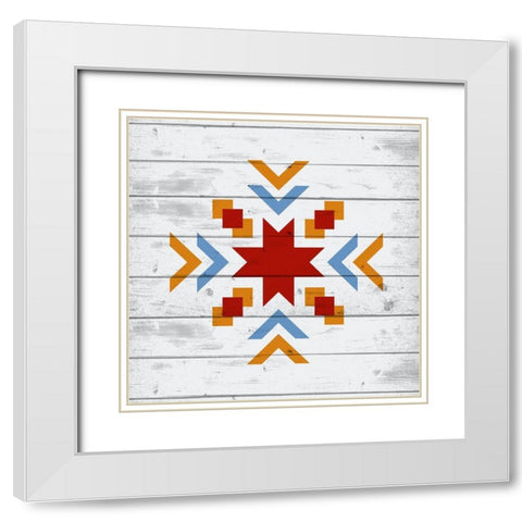 Global 4 White Modern Wood Framed Art Print with Double Matting by Kimberly, Allen