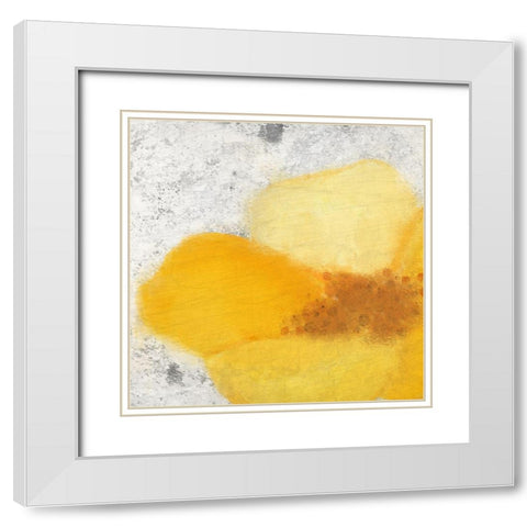 Blooming Yellow 2 White Modern Wood Framed Art Print with Double Matting by Kimberly, Allen
