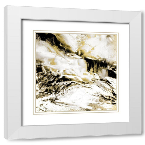 Majestic Square 1 White Modern Wood Framed Art Print with Double Matting by Allen, Kimberly