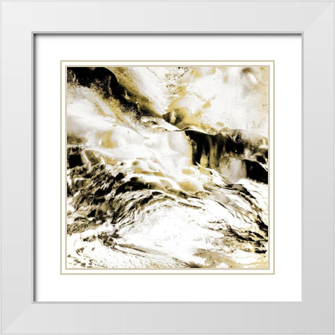 Majestic Square 1 White Modern Wood Framed Art Print with Double Matting by Allen, Kimberly