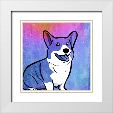 Best Friend 1 White Modern Wood Framed Art Print with Double Matting by Kimberly, Allen