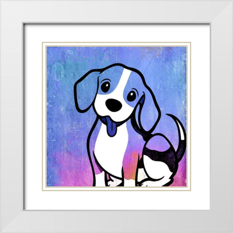 Best Friend 2 White Modern Wood Framed Art Print with Double Matting by Kimberly, Allen