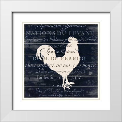 At the Farm 1 White Modern Wood Framed Art Print with Double Matting by Allen, Kimberly