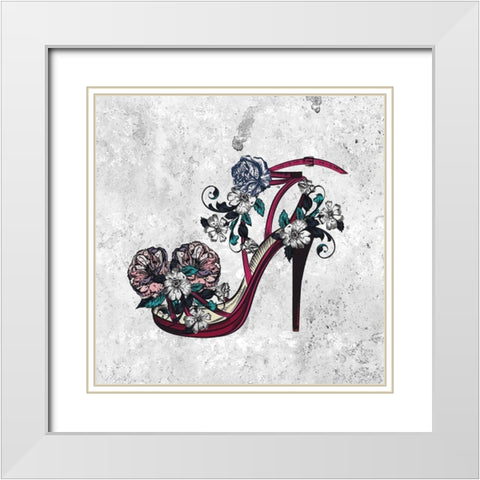 High Fashion 1 White Modern Wood Framed Art Print with Double Matting by Kimberly, Allen