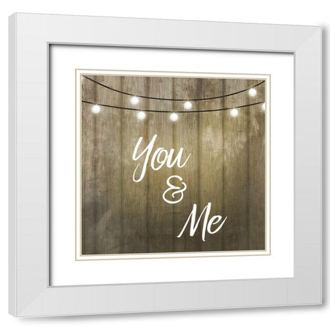Love Lights 2 White Modern Wood Framed Art Print with Double Matting by Kimberly, Allen