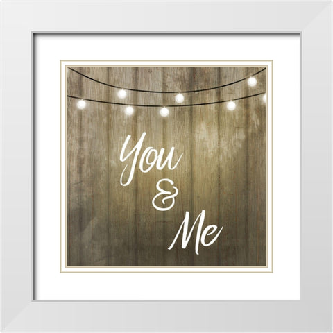Love Lights 2 White Modern Wood Framed Art Print with Double Matting by Kimberly, Allen