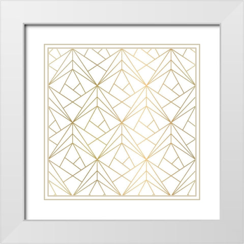 Newspaper Christmas  Pattern 1 White Modern Wood Framed Art Print with Double Matting by Kimberly, Allen