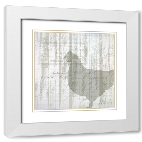 Farm Life 2 White Modern Wood Framed Art Print with Double Matting by Allen, Kimberly