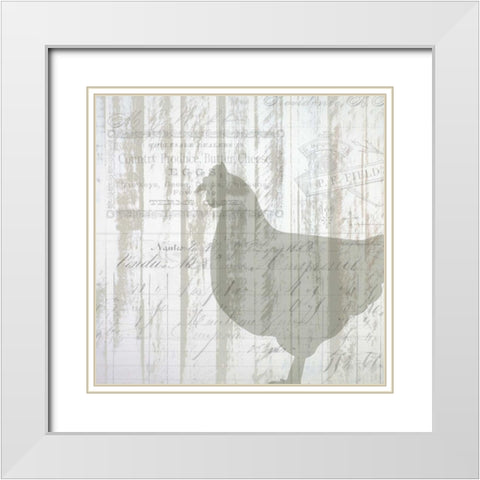 Farm Life 2 White Modern Wood Framed Art Print with Double Matting by Allen, Kimberly