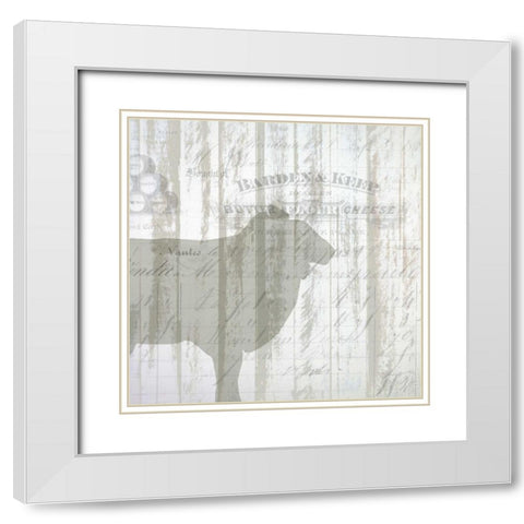 Farm Life 3 White Modern Wood Framed Art Print with Double Matting by Allen, Kimberly